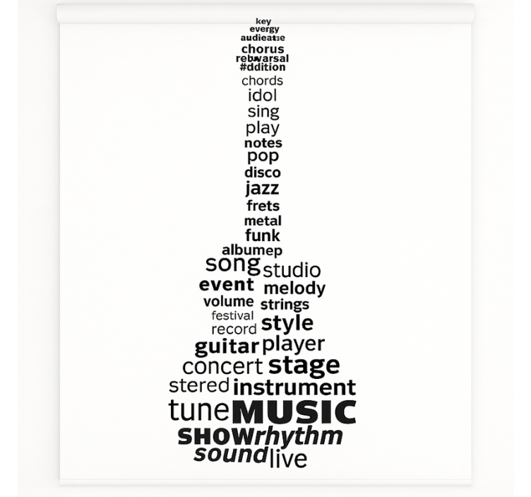 Music guitar words blind teens - TenStickers