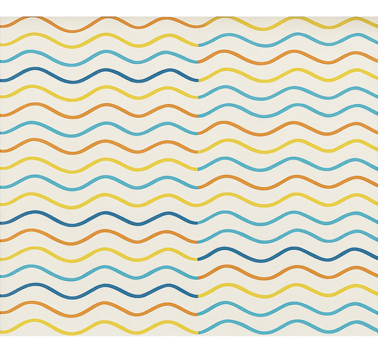 Colored wavy lines blind teens - TenStickers