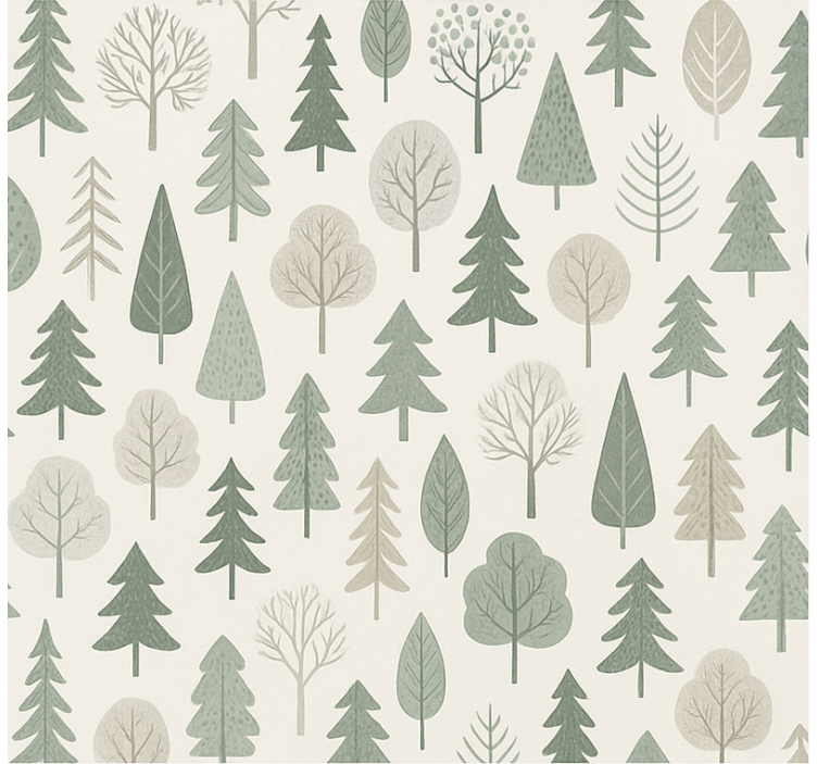 Scandinavian blind calming scandinavian forest - TenStickers