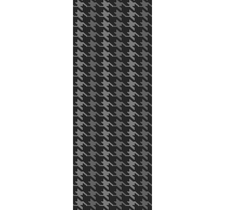 Home office blind houndstooth pattern - TenStickers