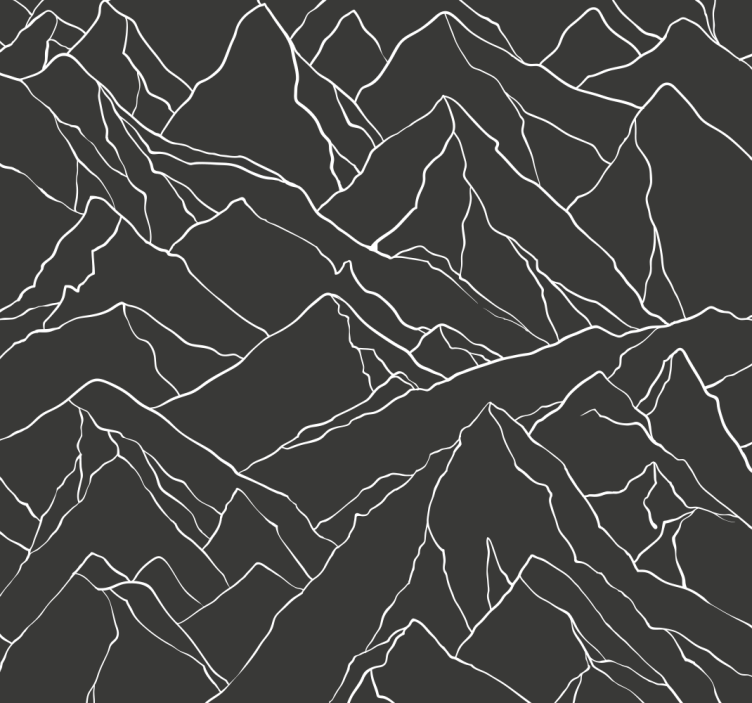 Home office blind mountain outline design - TenStickers