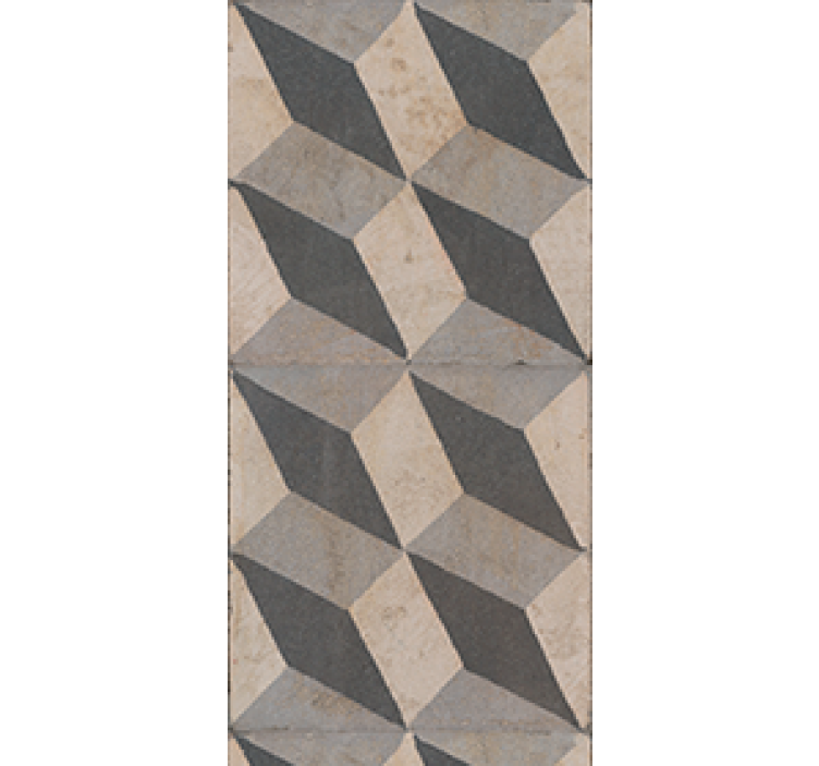 Blind kitchen dark grey modern tiles - TenStickers