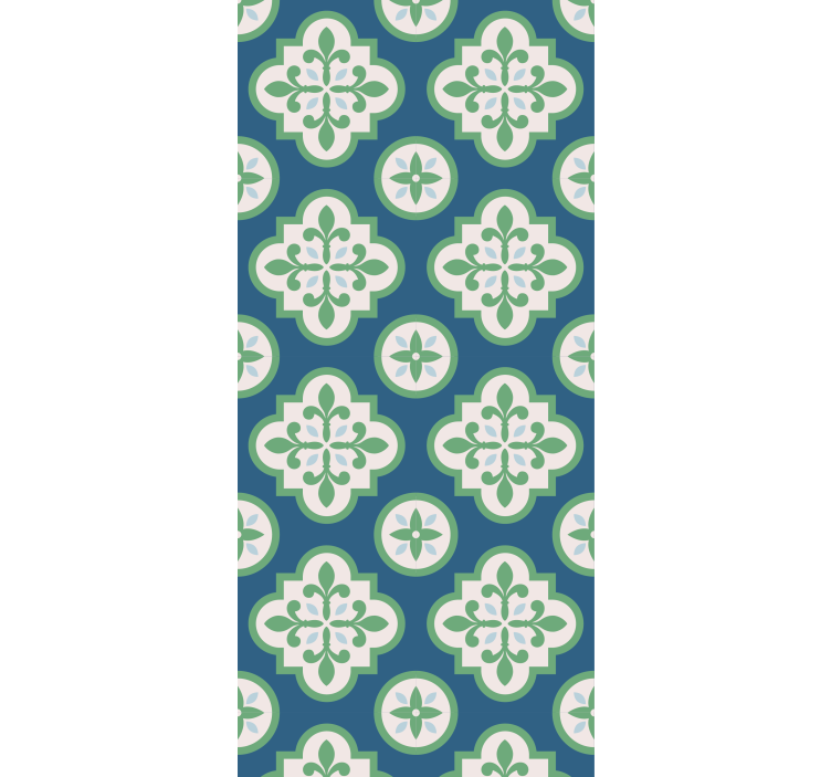 Blind kitchen green clover portuguese tile - TenStickers