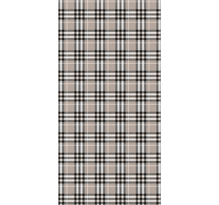Blind kitchen traditional scottish grey tartan pattern - TenStickers