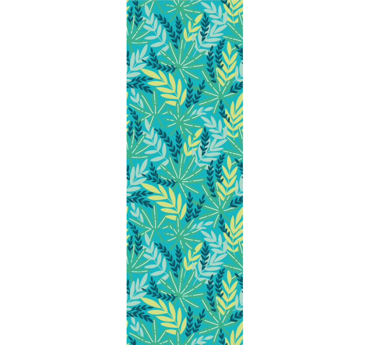 Blind kitchen blue tropical design - TenStickers