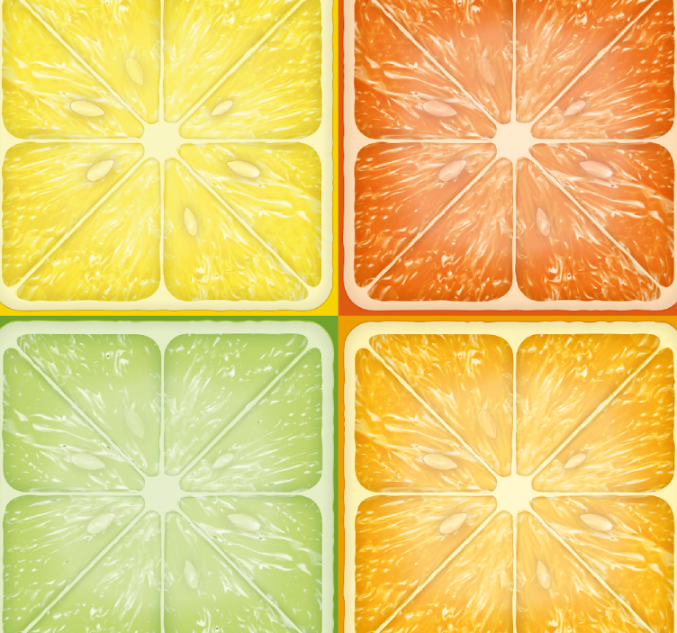 Blind kitchen colorful citrus design - TenStickers