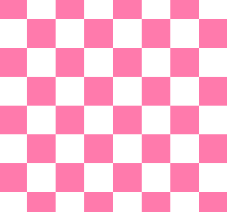 Blind kitchen in pink checkered pattern - TenStickers