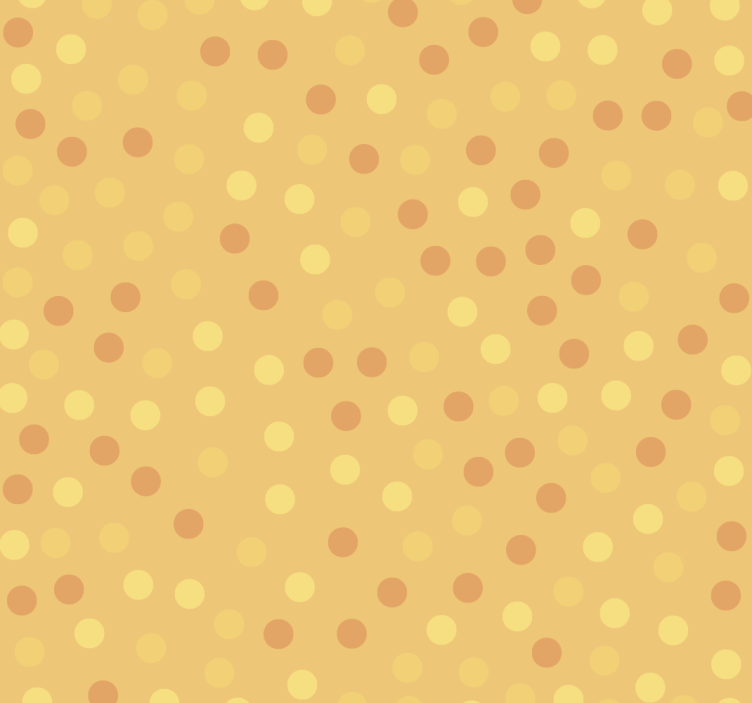 Blind kitchen orange circle wallpaper - TenStickers