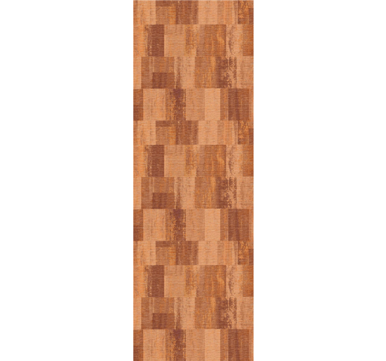 Dining room blind with terracotta squares pattern - TenStickers