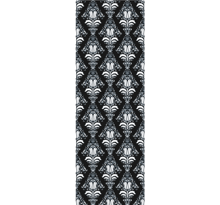 Dining room blind in french provincial black and white - TenStickers