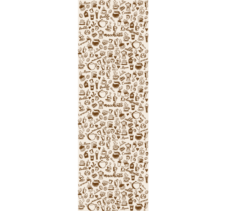 Dining room blind italian coffee tradition - TenStickers