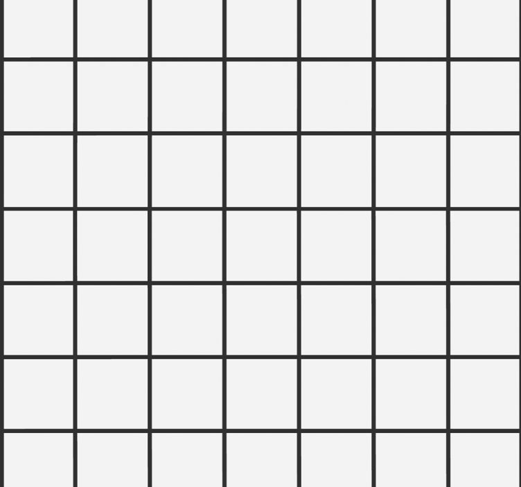 Dining room blind with irregular checkerboard design - TenStickers