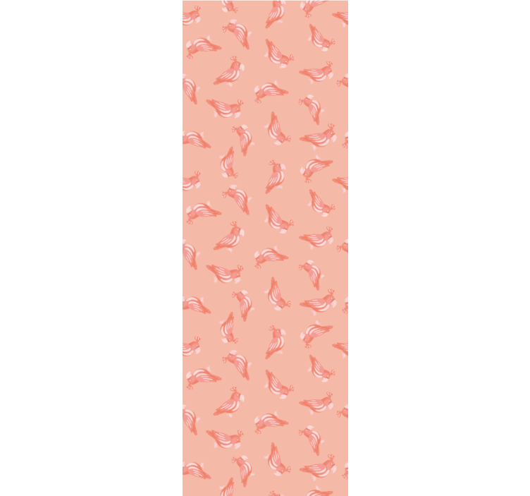 Blind children pink birds pattern - TenStickers