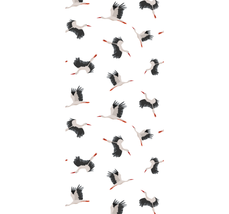 Blind children flying storks design - TenStickers