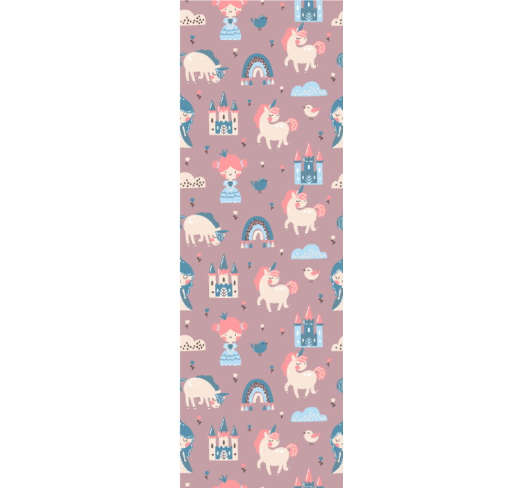 Blind children pastel unicorns and princesses - TenStickers