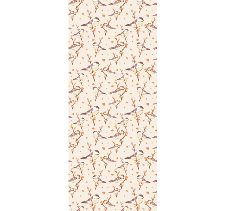 Blind children aquarella birds on branches - TenStickers