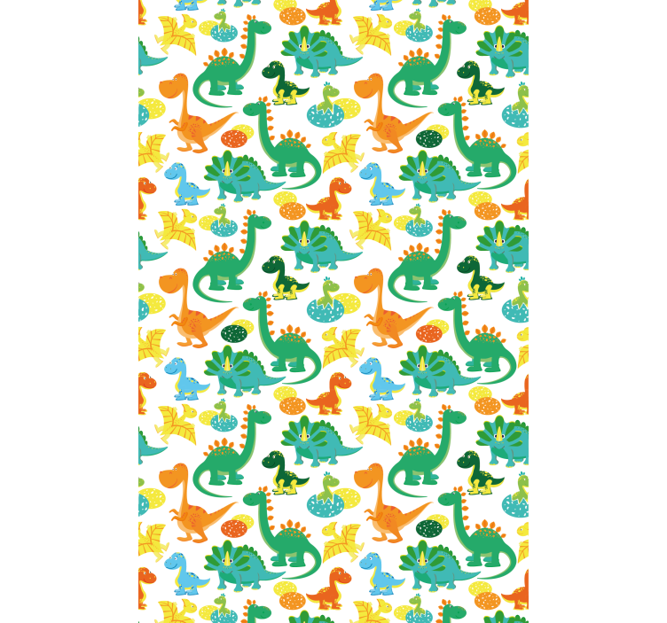 Blind children colorful dinosaur pattern - TenStickers