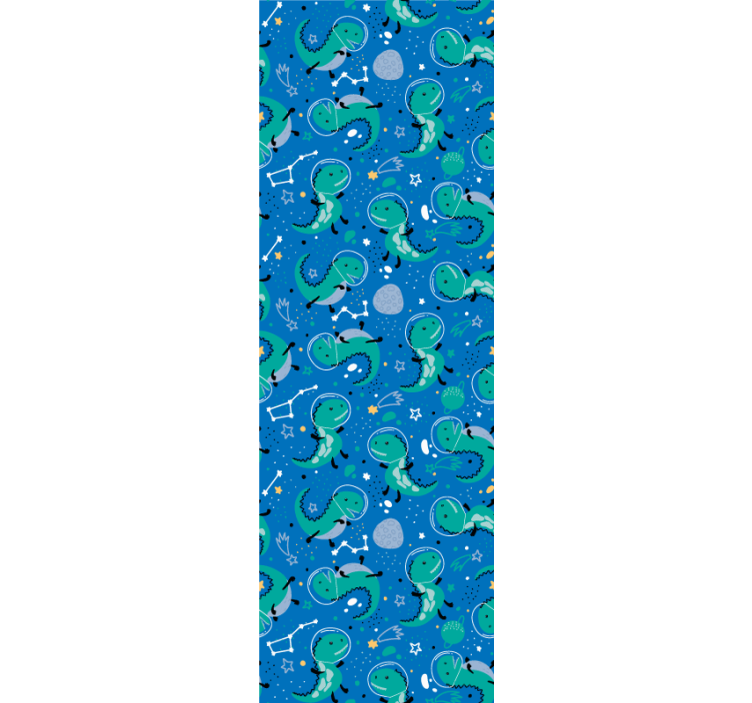 Blind children funny dinos with planets - TenStickers