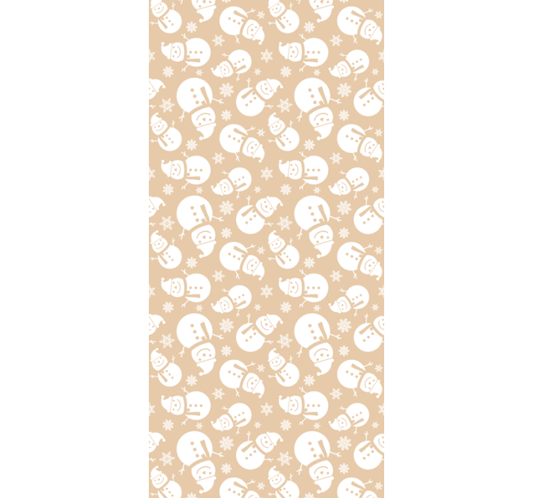 Blind children many snowmen faces for fun - TenStickers