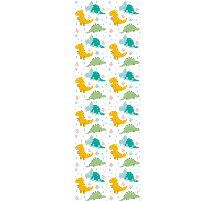 Blind children lovely dinosaurs pattern - TenStickers