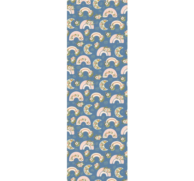 Blind children spring rainbow and flower pattern - TenStickers