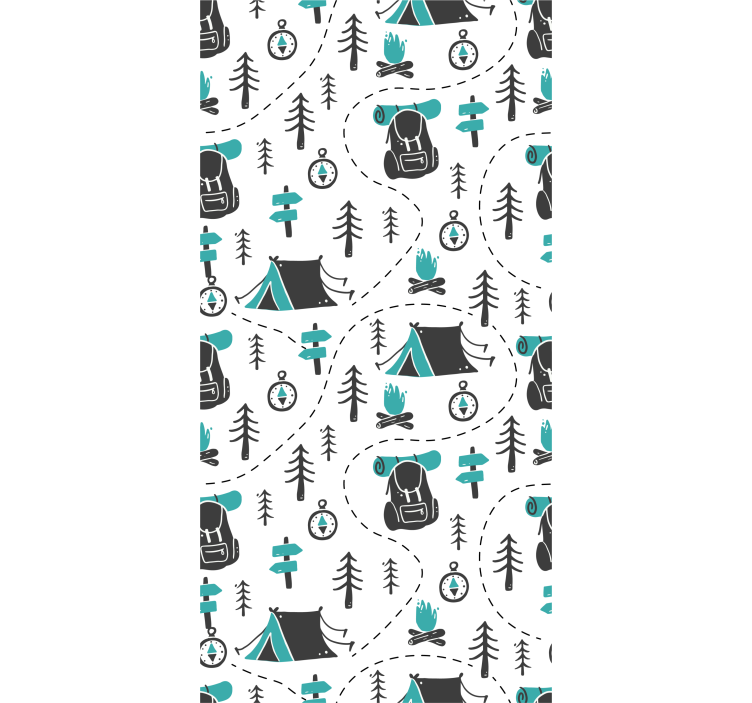 Blind children camping nature design - TenStickers