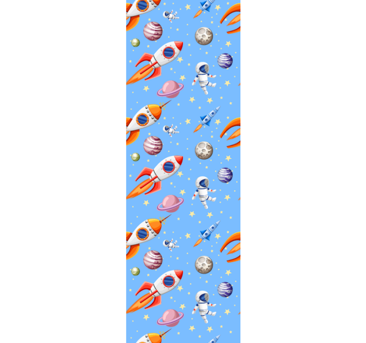 Blind children watercolour baby space pattern - TenStickers