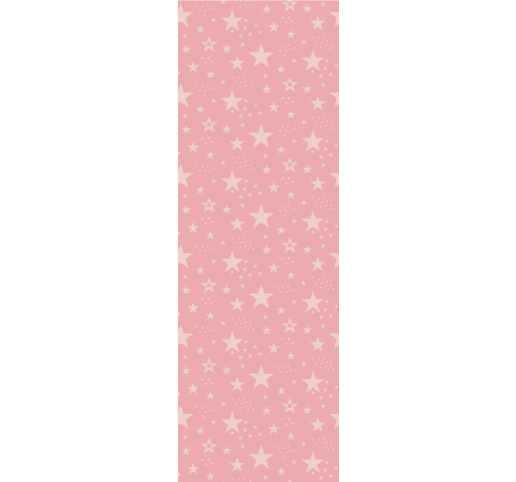 Blind children light pink stars on dark pink - TenStickers