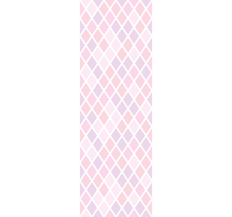 Blind children pink and white rhombus design - TenStickers