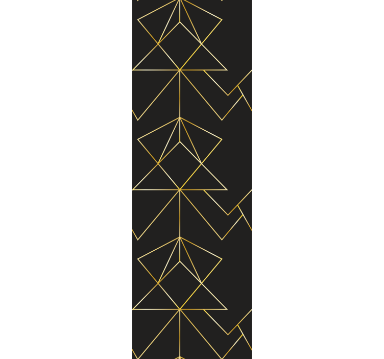 Blind office black and gold elegant lines - TenStickers