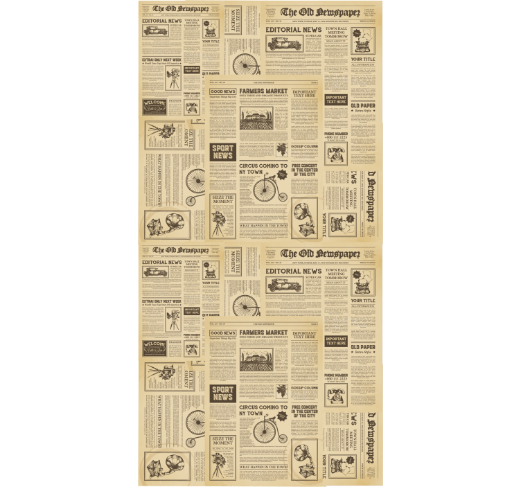 Blind office vintage american newspaper decor - TenStickers