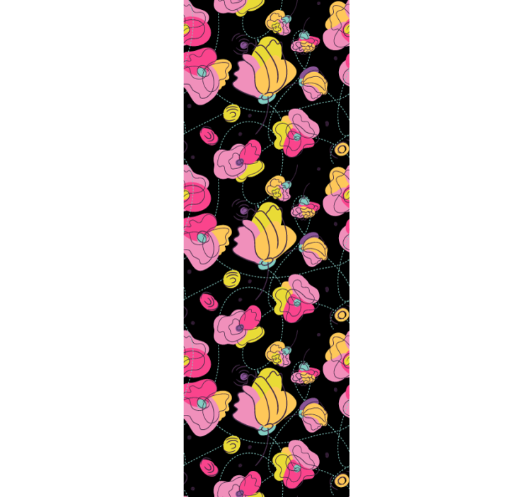 Blind teens neon colorful flower design - TenStickers