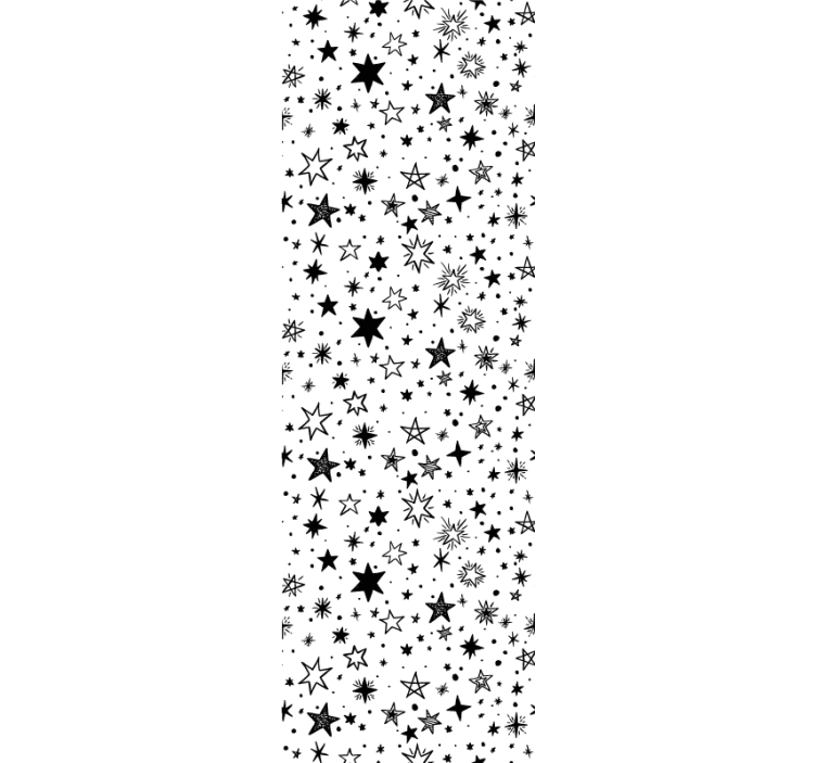Blind teens black star pattern on white background - TenStickers