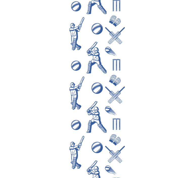 Blind teens playing cricket - TenStickers