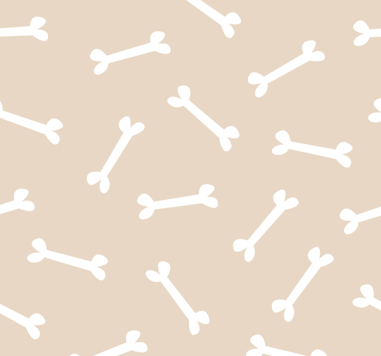 Blind teens dog bones on beige background - TenStickers