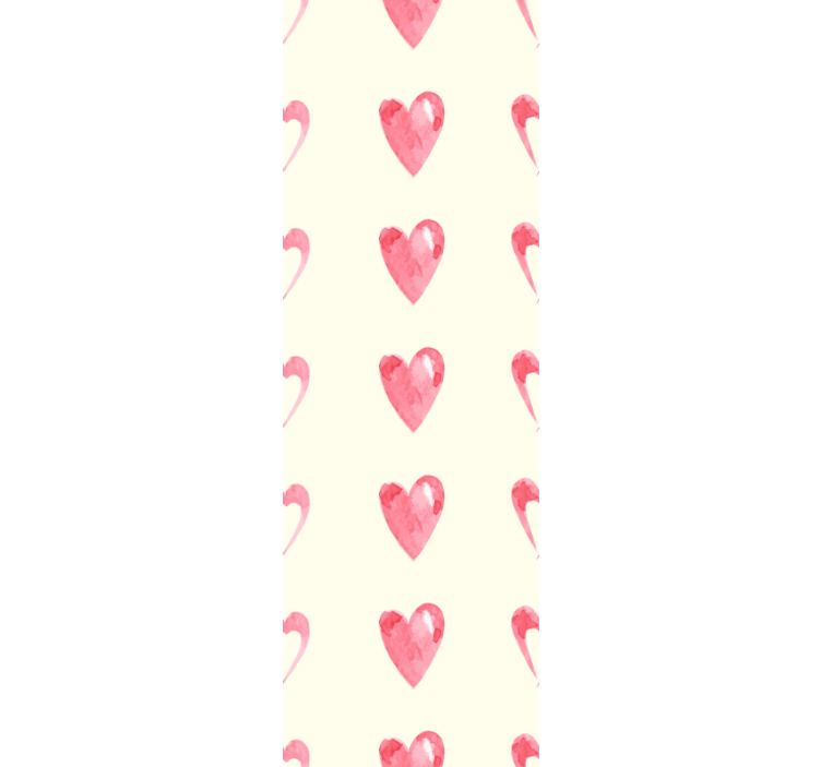 Modern blind with wasted hearts pattern decor - TenStickers