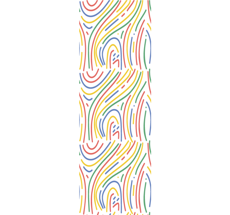 Modern blind colorful lines on white background - TenStickers