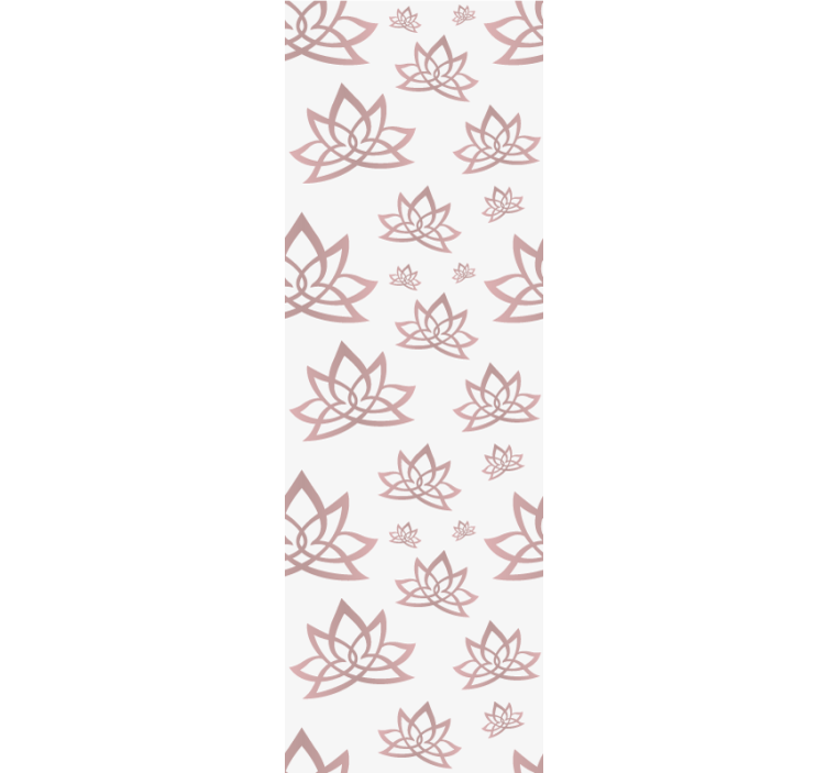 Modern blind with minimalist lotus flower design - TenStickers
