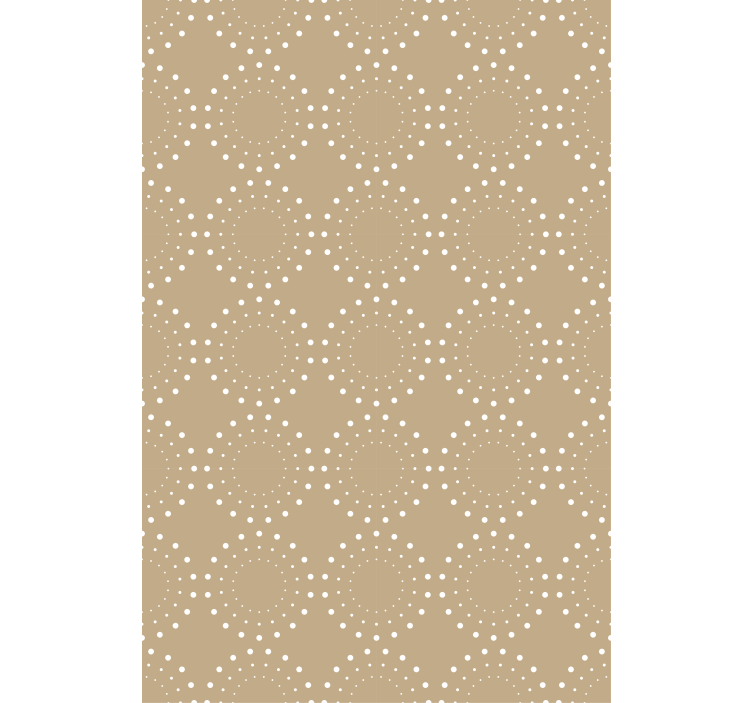 Blind beige light beige background with white circles - TenStickers