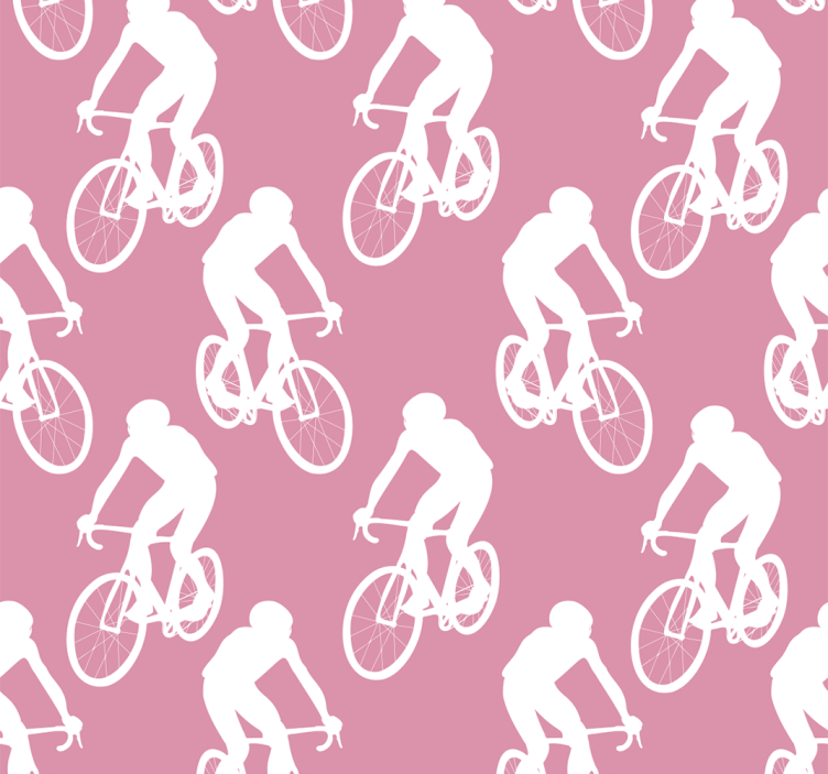 Blind pink white cyclists design - TenStickers