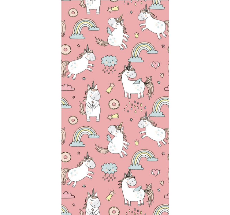 Blind pink enchantment of unicorns - TenStickers