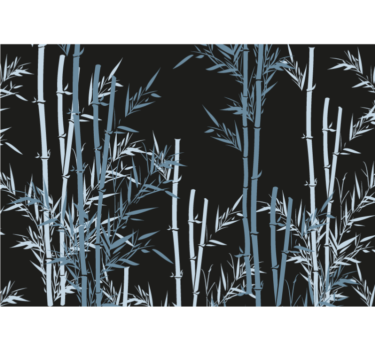 Blind kitchen bamboo leaves design - TenStickers