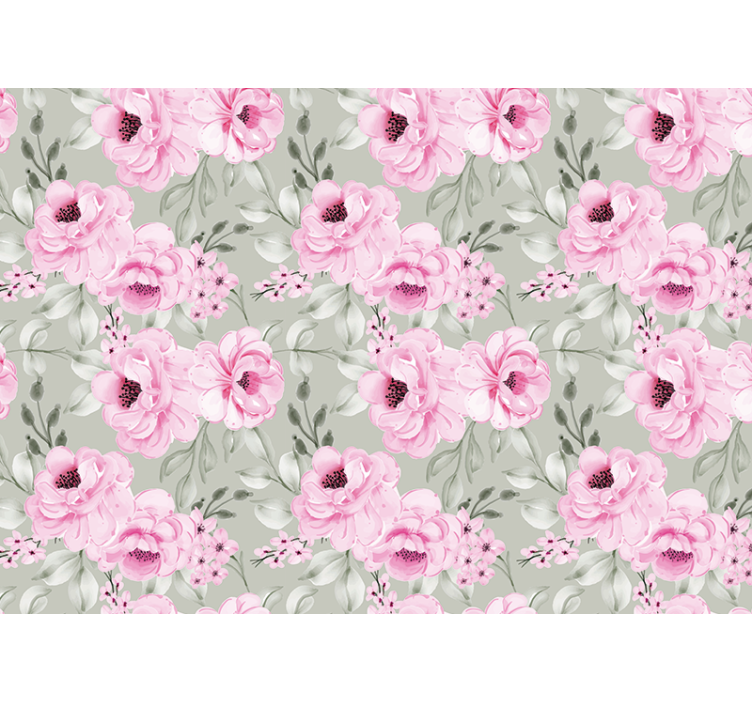 Blind kitchen pastel color peonies - TenStickers