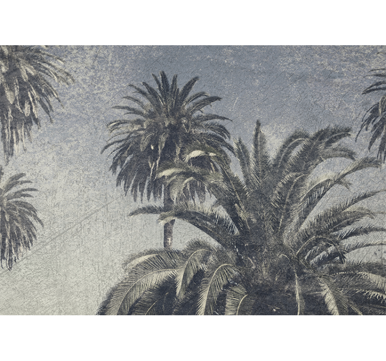 Blind kitchen gray palm tree design - TenStickers