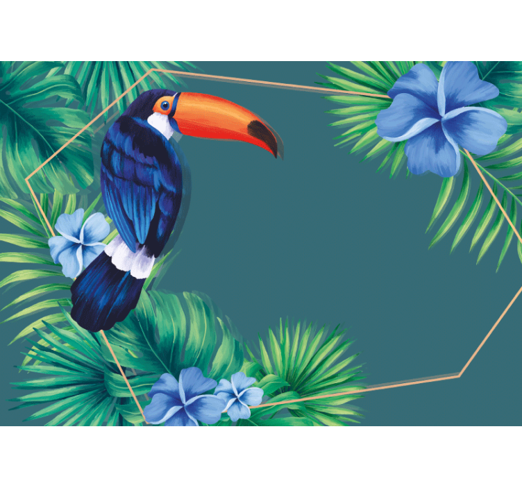 Blind kitchen toucan tropical foliage - TenStickers