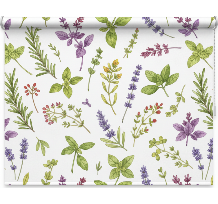 Blind kitchen colorful herbs collection - TenStickers