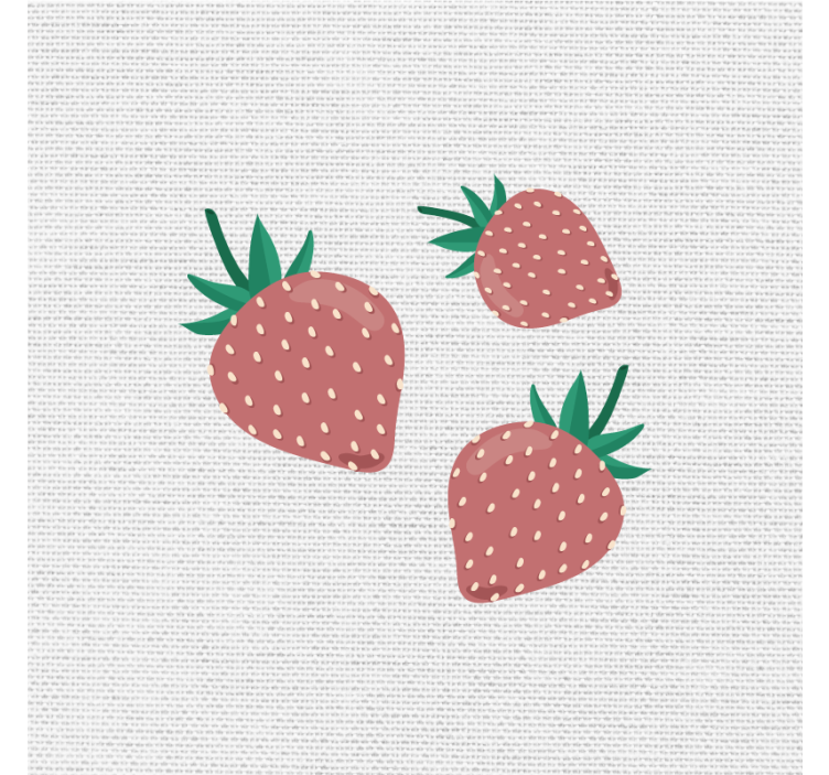 Blind kitchen colorful handwritten strawberry design - TenStickers