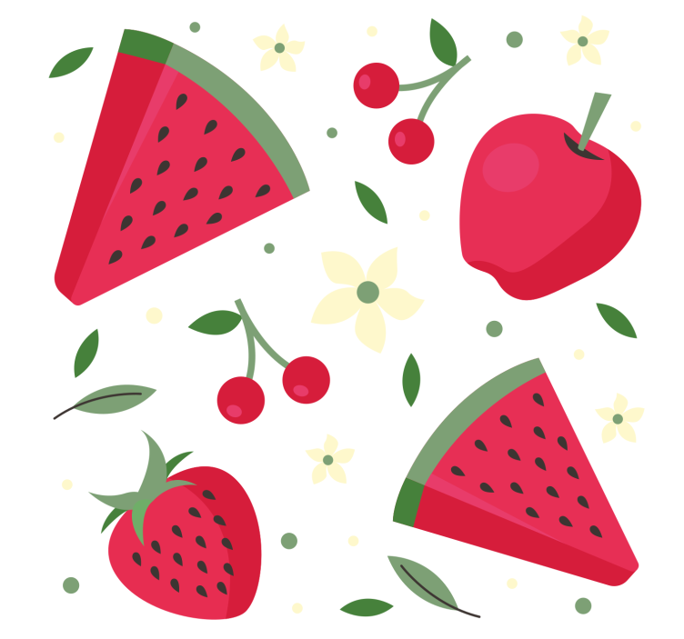 Blind kitchen fruit variety pattern - TenStickers