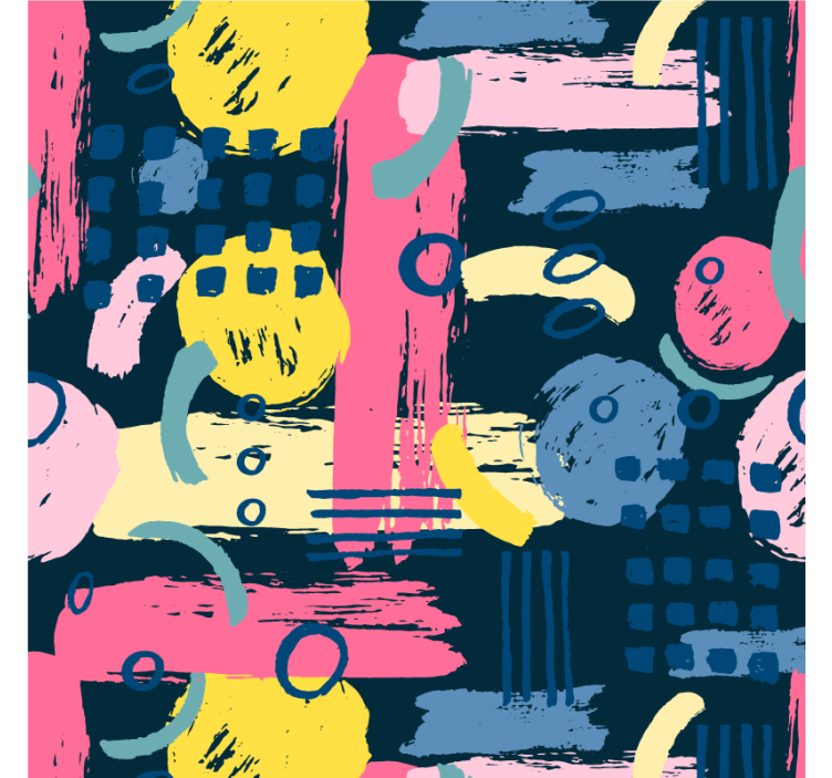 Living room blind in colorful abstract design - TenStickers