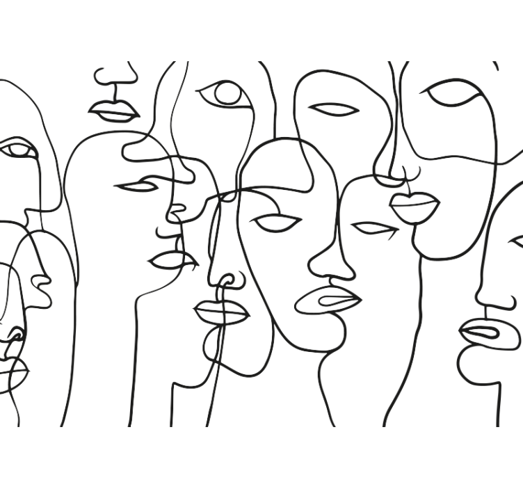 White window blind with geometric design - TenStickers